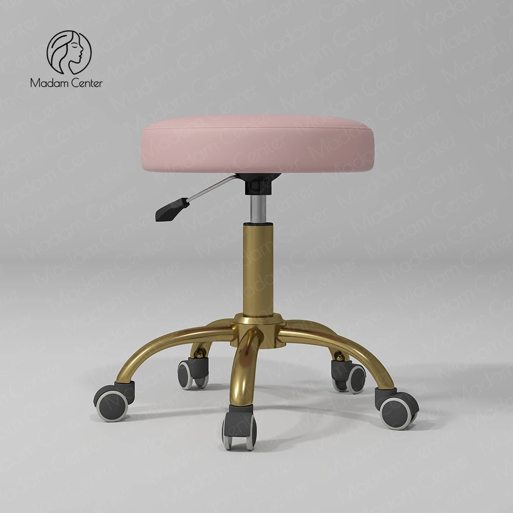 

Barber Hairdressing Stylist Chair with Wheels Aesthetic Stool for Manicurist Esthetician for Spa Use