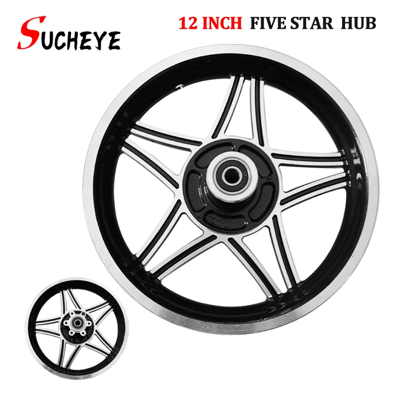 12.5 inch 12 1/2 X 2.75 Wheel Hub  12 1/2*2.75 Aluminum Rim for 49cc Motorcycle Mini Dirt Bike Tire MX350 MX400 Scooter 