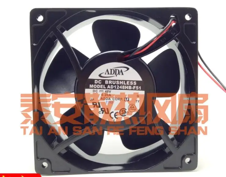 

ADDA AD1248HB-F51 DC 48V 0.20A 120x120x38mm 2-Wire Server Cooling Fan