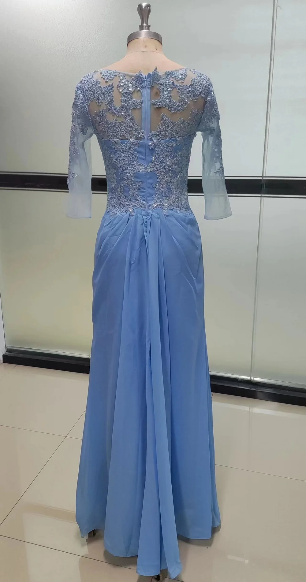 ENOCH vestido elegante para madre de la novia, traje de encaje con cuentas, Media manga, cremallera, fiesta, boda, banquete, noche, graduación, nuevo