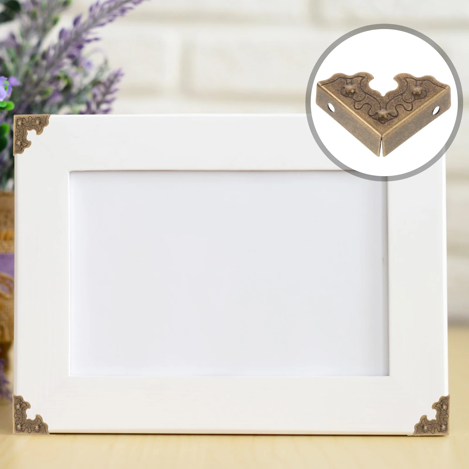 

20pcs Retro Box Corner Protectors Vintage Metal Edge Guards For Jewelry Cabinet Wooden Boxes Photo Frames Decorative Hardware