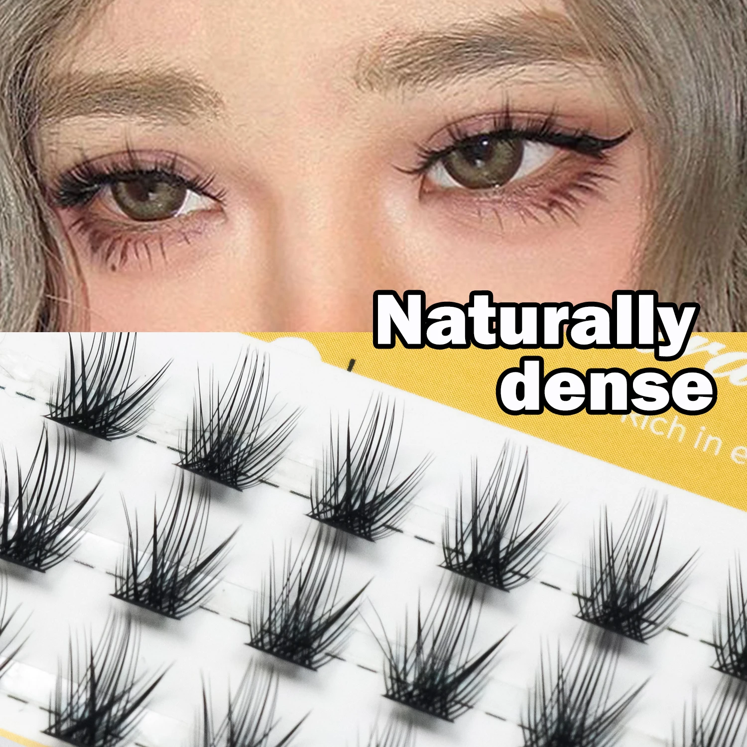 DIY 30 Clusters Lashes Tray Manga Eyelash Extensions Anime Soft Wispy Spiky Individual Lashes Cluster Home Make up Tools New