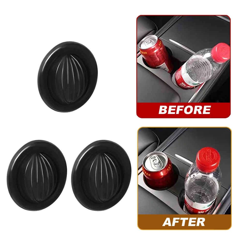 Car Cup Holder Insert Limiter Slot Slip Limit Clip Elastic Silica Gel Anti Shake Fixed Universal Bottle Glass Cup Drink Holders