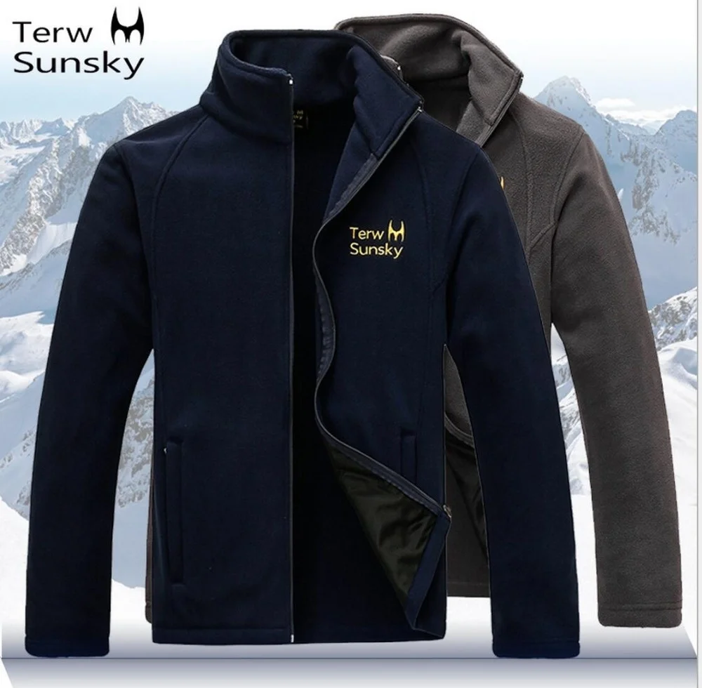 

New Men's Spring Autumn Outdoor Hiking Treking Riding Thin Sports Outerwear Fleece Warm, Windproof Fashion Jackets Free Shipping