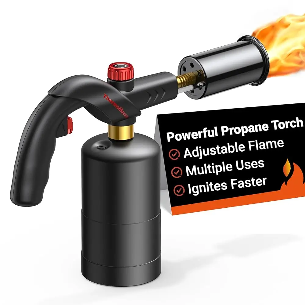 

Ailexpress Recommendation - Powerful Propane Torch, Kitchen Cooking Culinary Torch Lighter, Adjustable Blow Torch for Sous Vide
