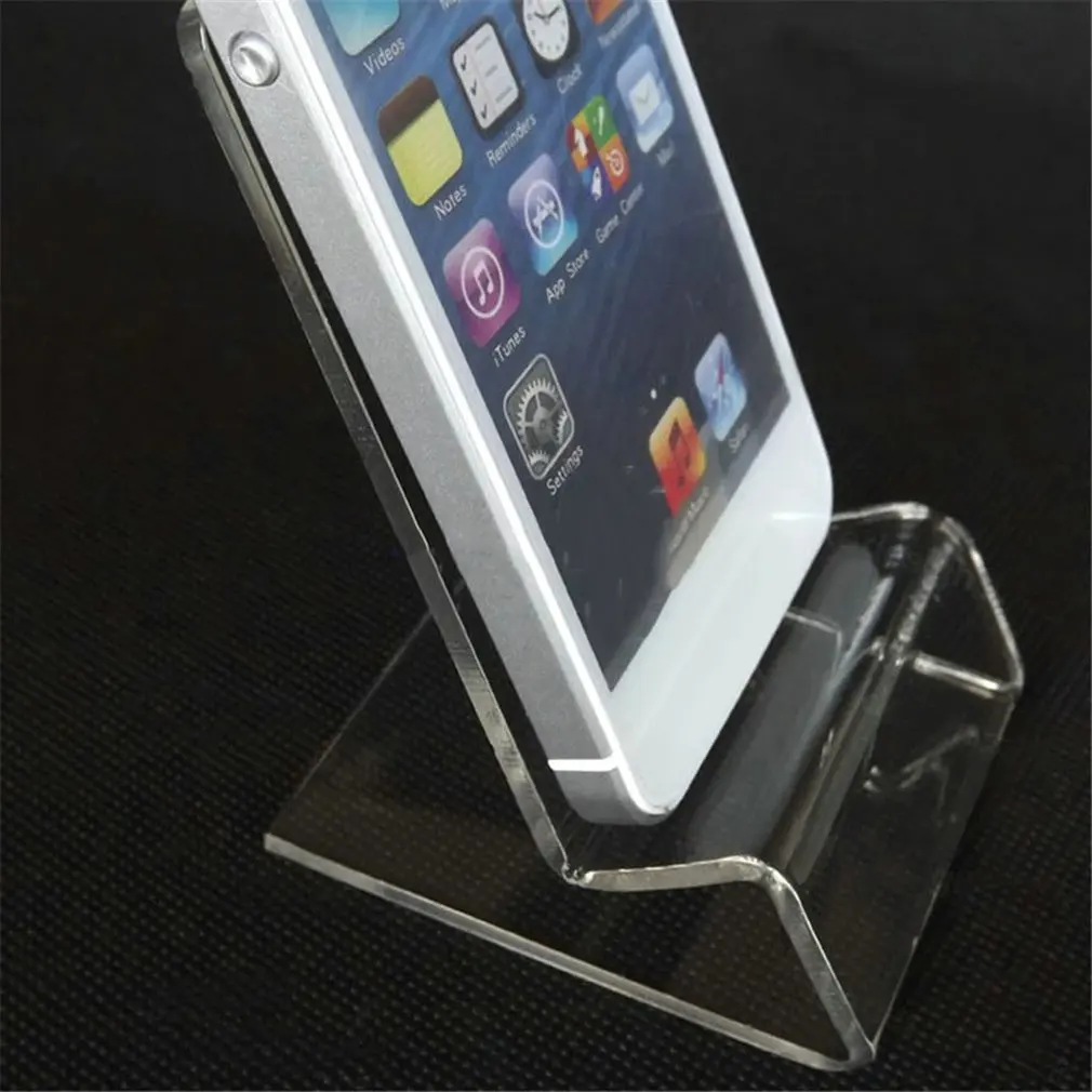Hot Acrylic Mobile Phone Display Stand Business Card Rack Display Office Stationery Bracket Supplies Phone Holder Dropshipping