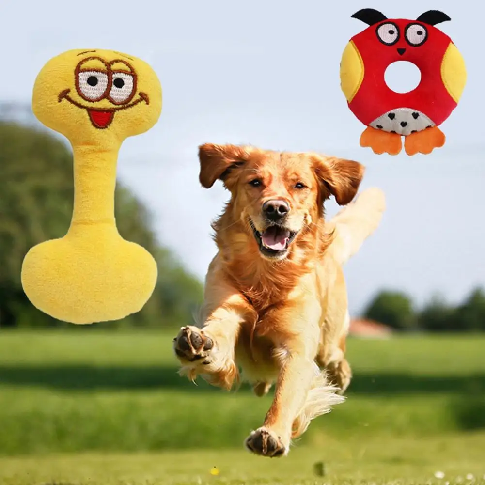 Plush Letter Shape Dog Toy，with Sound，Bite Resistant，Teeth-grinding Attractive Dog Toy，Dogs Puppy Pets Training Accessories