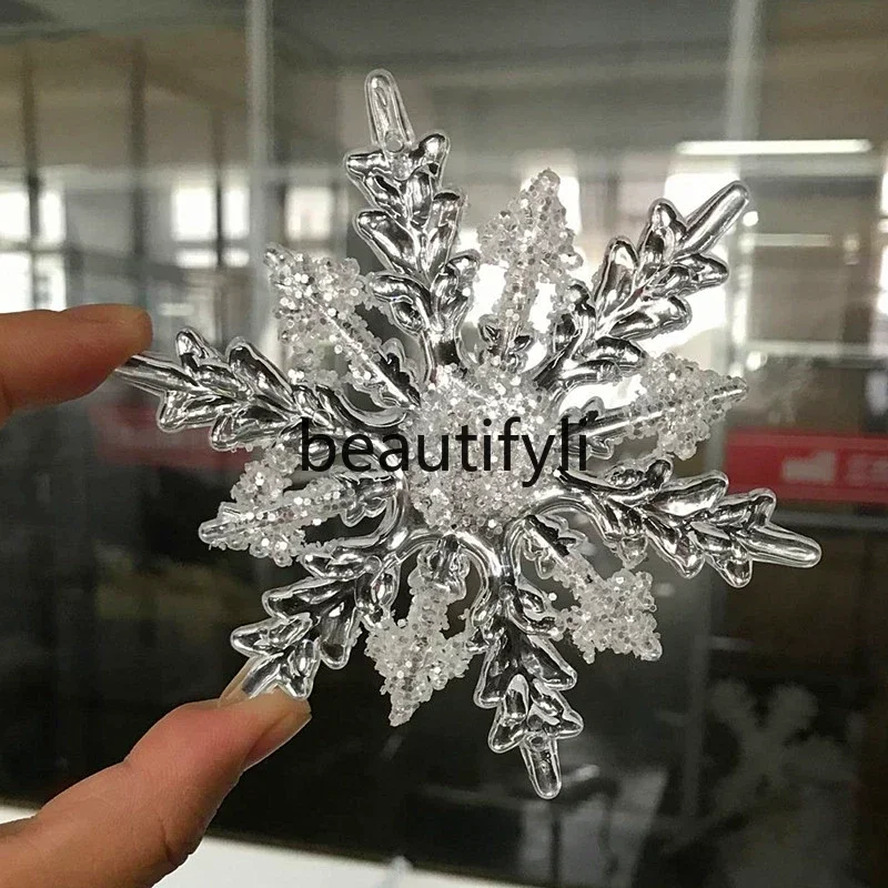 

Christmas ornaments Christmas tree pendants Wedding wedding window decoration acrylic snowflake glass sticker snowflake