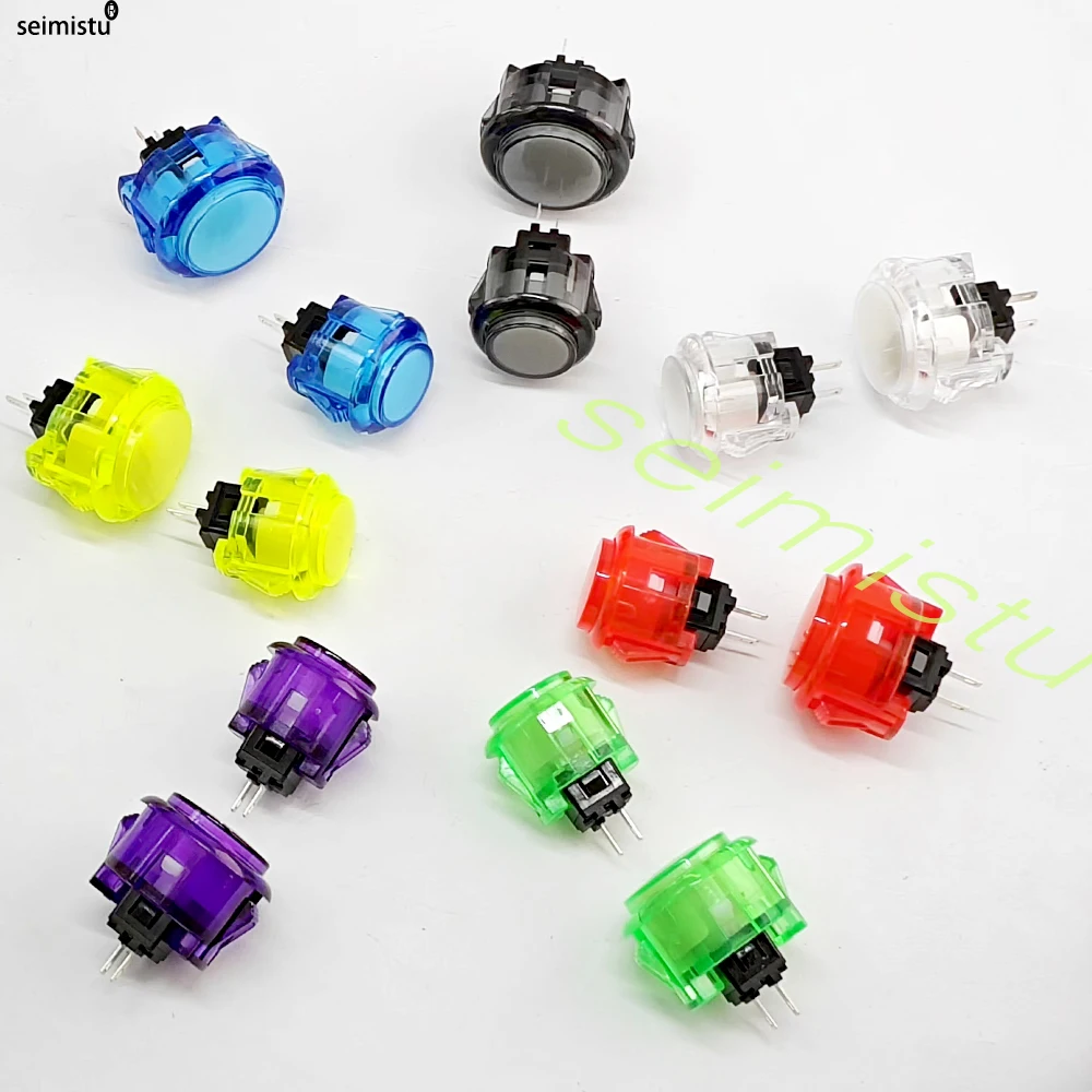 10 Stück klare Drucktaster 24 mm 30 mm langlebig Multicade Videospielkonsole Kopie Sanwa Obsc Hitbox Controller Tablero Arcade PC Neo G – Detail 6
