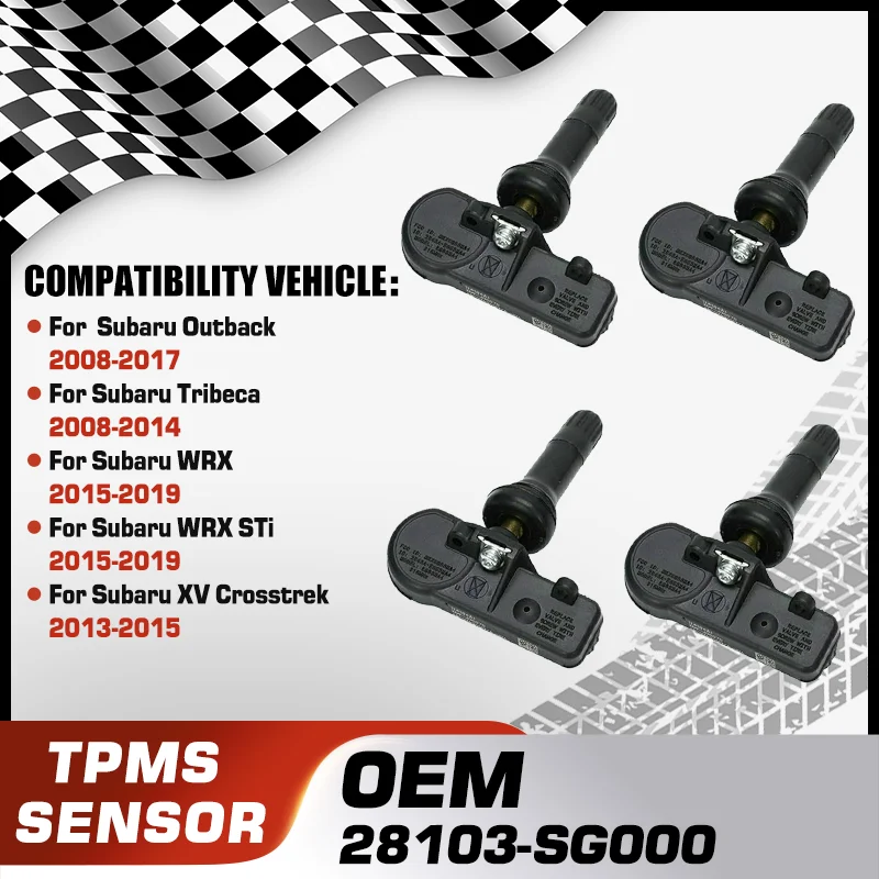 

For Subaru Outback Subaru Tribeca Subaru WRX Subaru WRX STi Subaru XV Crosstrek TPMS Tire Pressure Sensor 28103-SG000 315 MHz