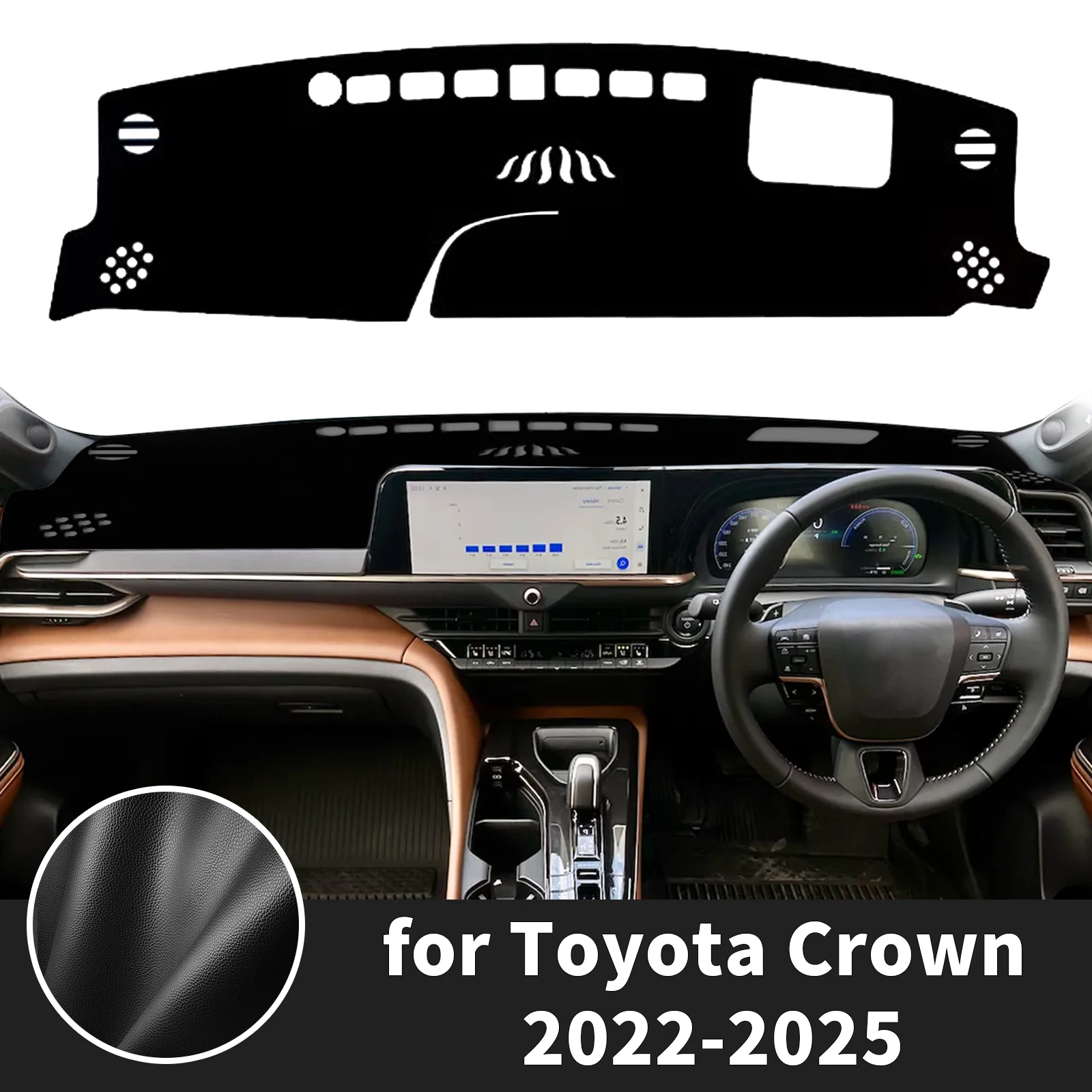 

for Toyota Crown 2022-2025 Platinum S235 Dashboard Cover ​​Fit Dash Mat Sun Protection Anti‑Reflection Cover Dash Pad Dashmat