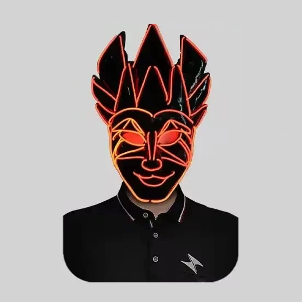 

Забавная флэш-маска для вечеринки, Хэллоуина, реквизит для выступлений, ночной клуб, вечеринка, бар, DJ, светящаяся маска