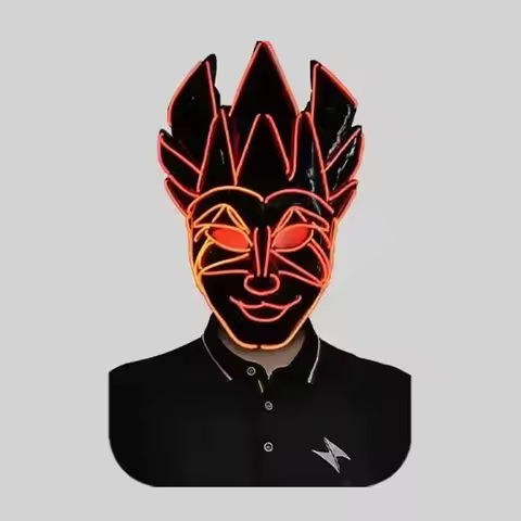 Party Funny Flash Mask Halloween Party Performance Props Nightclub Party Bar DJ Glowing Mask