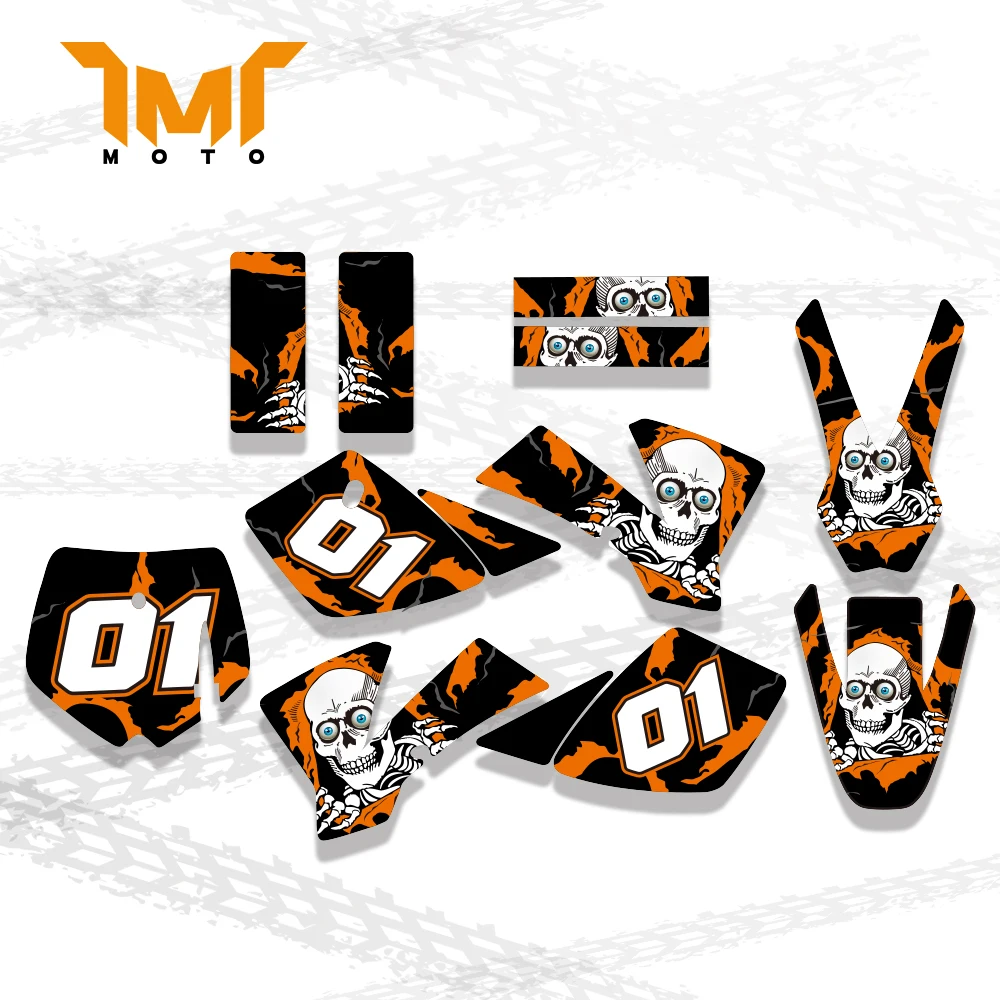 

TMT Kit Stiker DECAL Grafis & Latar Belakang Untuk FOR KTM 50 SX 2002 2003 2004 2005 2006 2007 2008