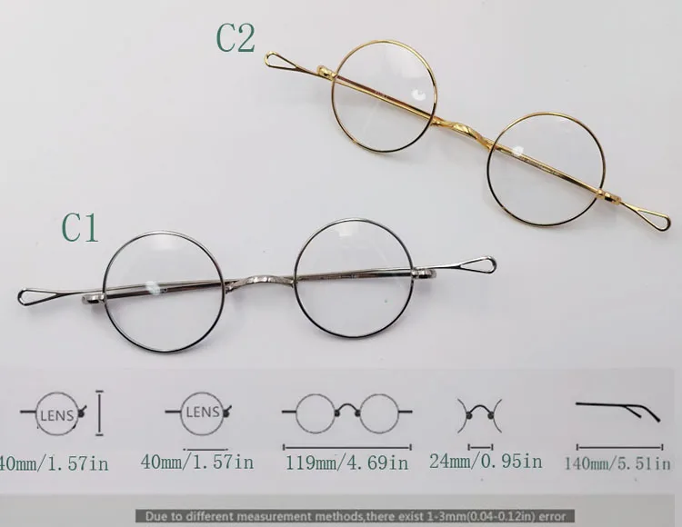 Yujo Classic Eyeglasses — Frame Dimensions & Sizing Chart