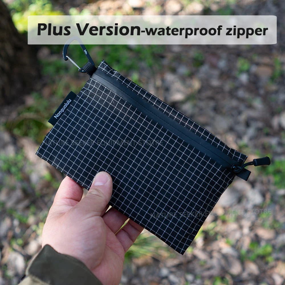 

Ultralight Passport Bag Outdoor Purse Key Card Cash Coin Pouch for Travel Hiking Equipment EDC Purse Waterproof Zipper