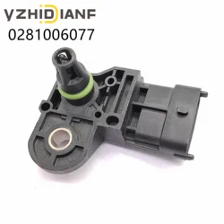 Sensor de presión del colector de admisión de aire, accesorio compatible con FIAT, LANCIA, OPEL, VAUXHALL, 1235029, 55568175, 0281006077