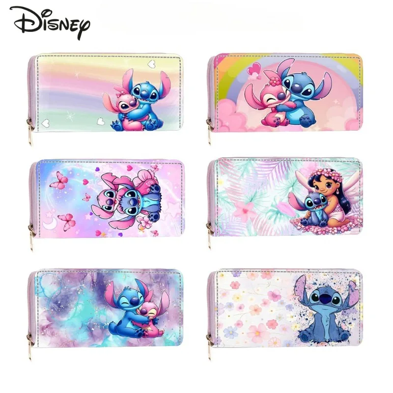 

Stitch 2025 New Long Wallet Fashionable and High-quality Women's Multifunctional Card Bag Cartoon Large Capacity Women's Wallet
