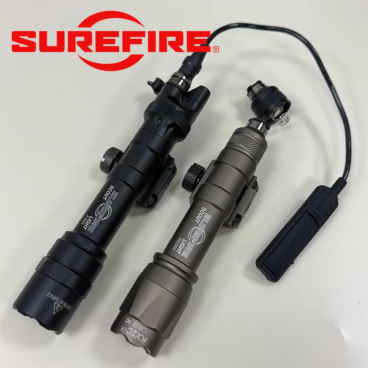 Tactical Surefire M300B M300C M600B M600C Metal LED Scout Light with Dual Function Pressure Switch Fits 20mm Picatinny Rail