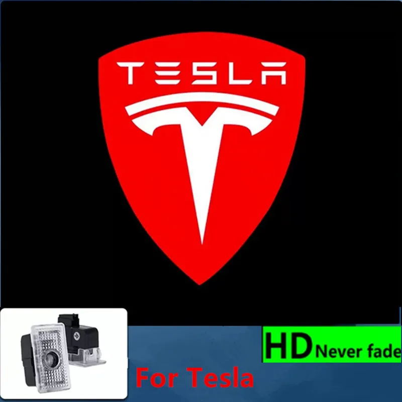 

2PCS Car Door Lights Projector with HD Car Door Lights LED Projector For Tesla Model 3 Y X S Car Accessoires