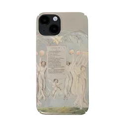 Retro Angel Dancing Art Case for IPhone 16 15 14 13 Pro Max 13 Mini 11 Pro 16 Plus 12 XR XS Shockproof Protective Hard PC Cover