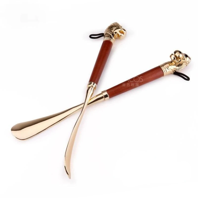 Ma Jieshi Pure Brass Shoehorn Boutique Brass Shoe Pump Super Long Copper Shoehorn Shoehorn Shoes Lifter