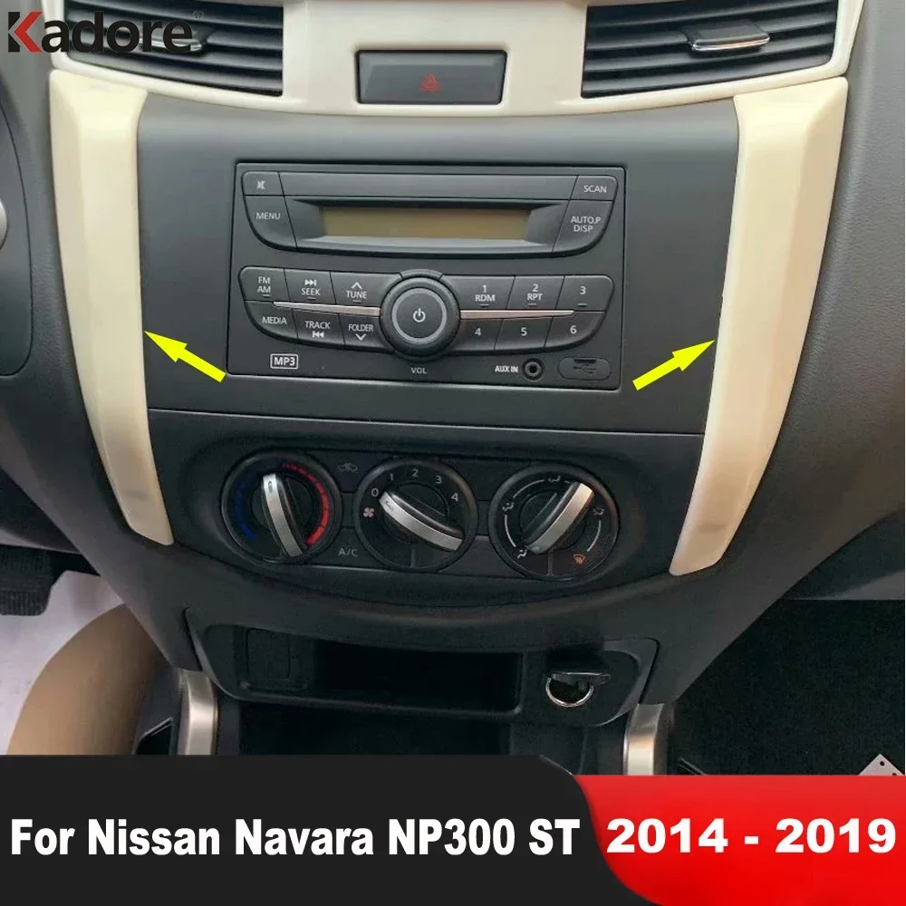 

Накладка на панель центральной консоли автомобиля для Nissan Navara NP300 ST 2014 2015 2016 2017 2018 2019, аксессуары для интерьера из углеродного волокна