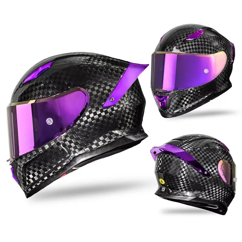 3C&DOT 12K Carbon Helmet - Bluetooth, Quick-Release, All-Season,12-Month Warranty 2026