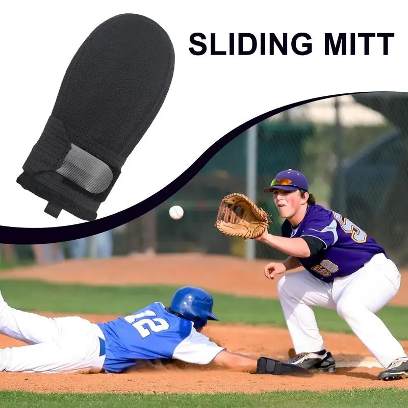 Youth Baseball Sliding Mitt Softball Gloves For Adults Baseball Sliding Mitt Hand Protection Adjustable Protective Right Left