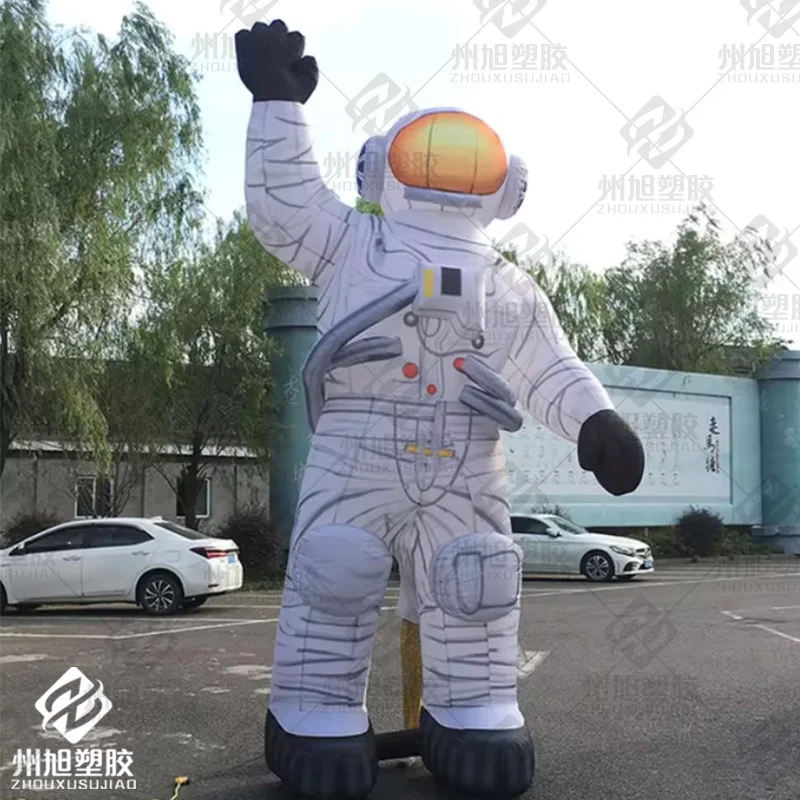 Inflatable waving astronaut model, astronaut mascot, astronaut festival stage activity decoration props