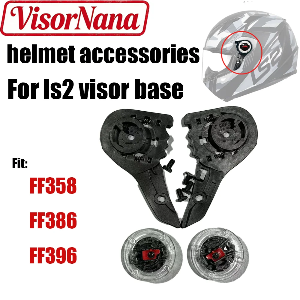 Helmet Shield Base Holder 1 pair Replacement Parts Windscreen Holder Base Visors Parts For LS2 FF358 396 385