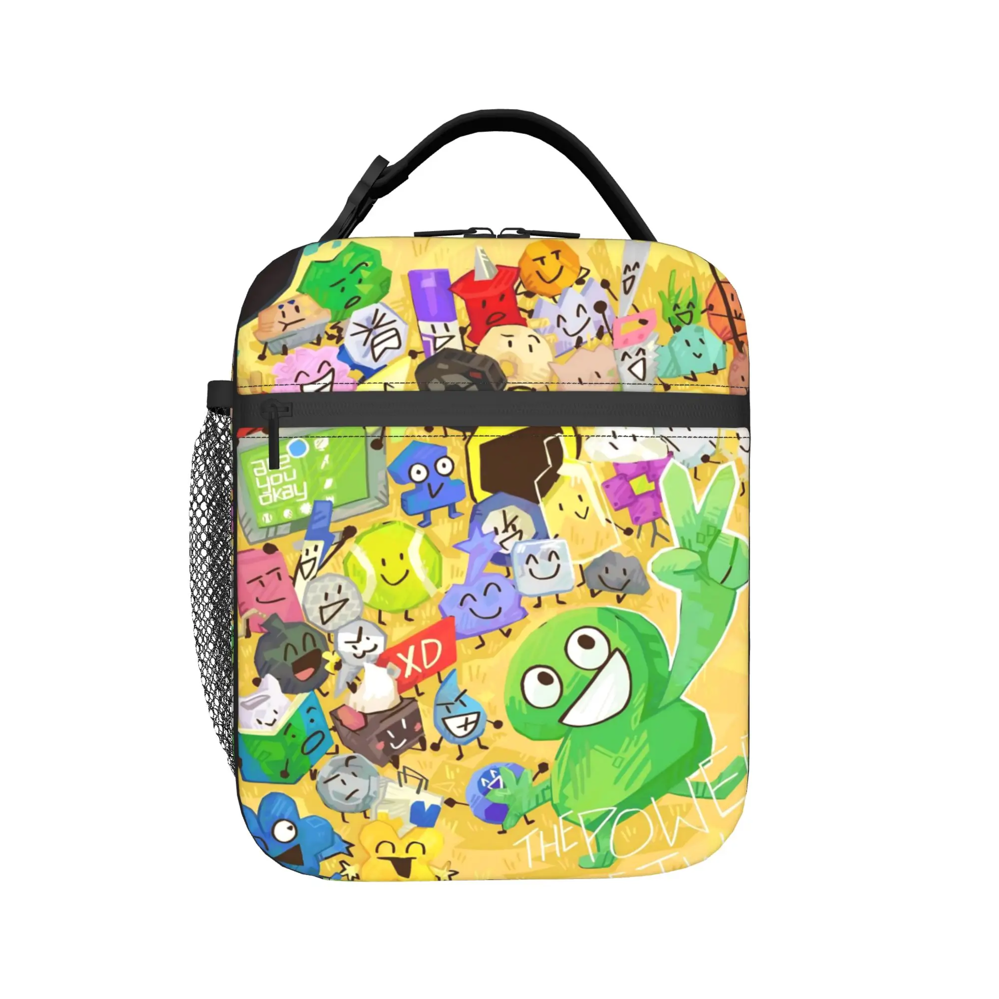 The Power of Two BFDI Insulated Lunch Bags Large  Meal Container Cooler Bag Tote Lunch Box School  Outdoor