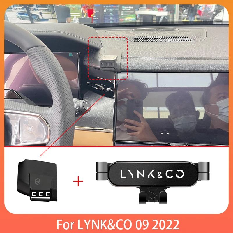 

Car Mobile Phone Holder For LYNK&CO 09 2022 Adjustable Special Mobile Phone Holder GPS Base Mount Stand Accessories