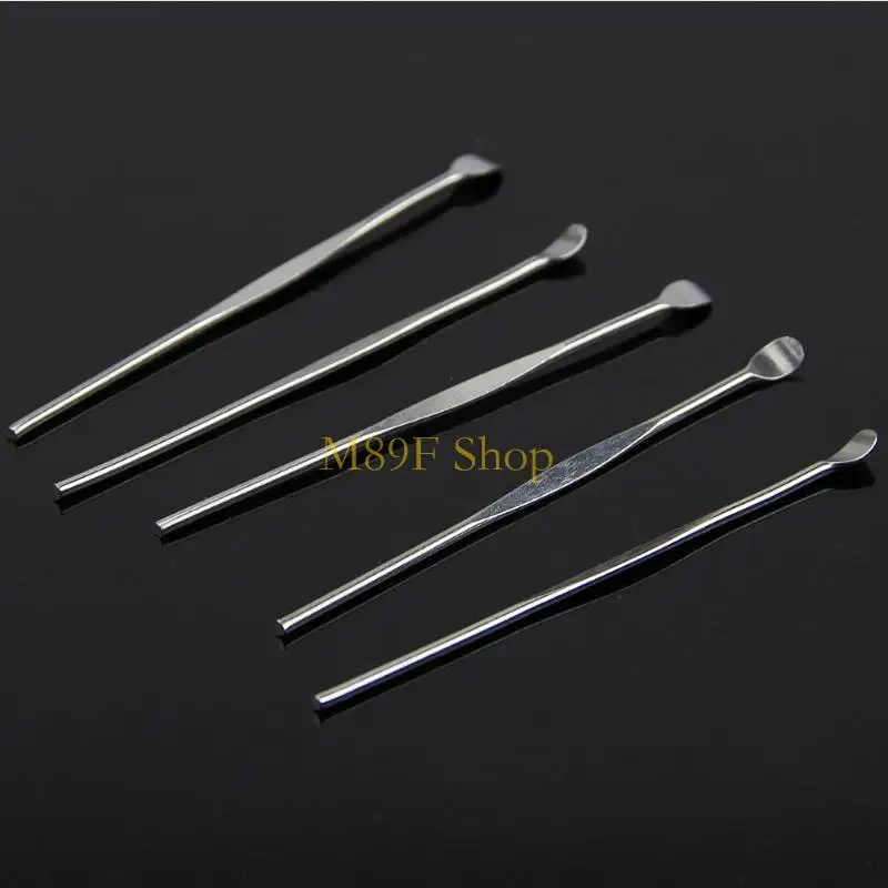 

M89F 5Pcs Stainless Steel EarPick Cleaner Ear Pick Wax Curette Remover Care Tool Hot