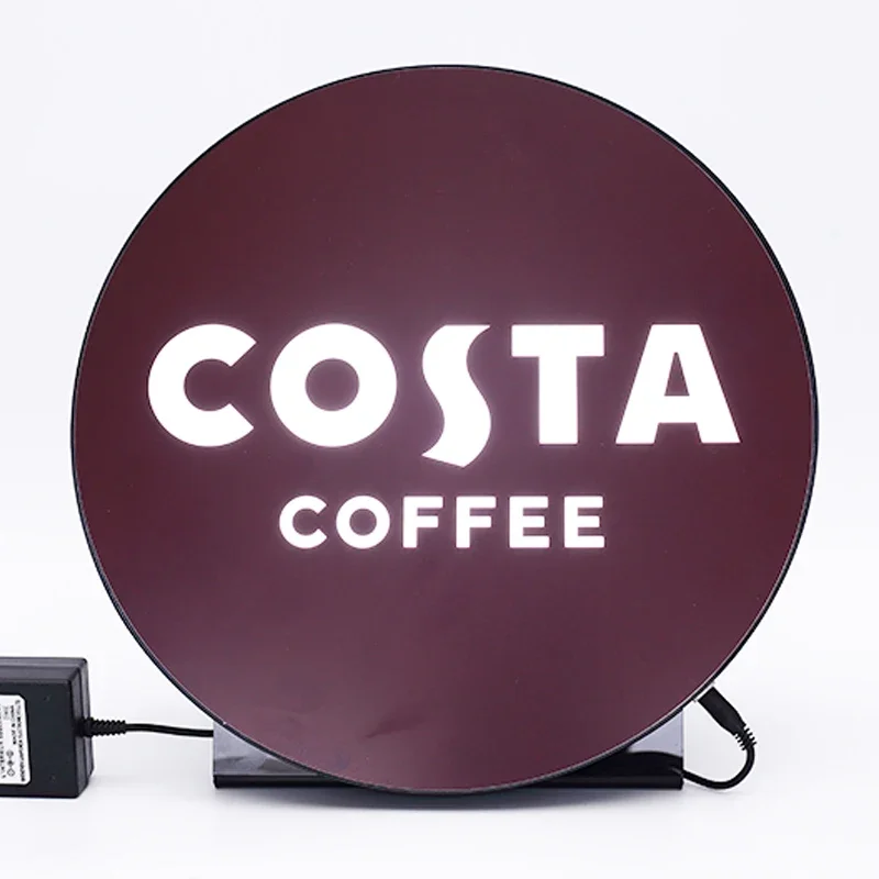 

Hot Selling Round Box Sign Letter Acrylic Cylinder Metal Outdoor Led Advertising Light Box
