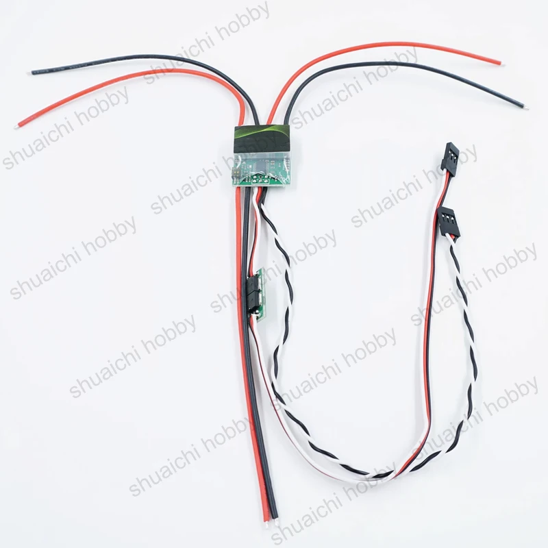 1PCS 2-6S 30A Bidirectional Dual-channel Brushed ESC with PWM Input Support Tank Mixing Control Mode for RC Tracked Vehicle/Boat