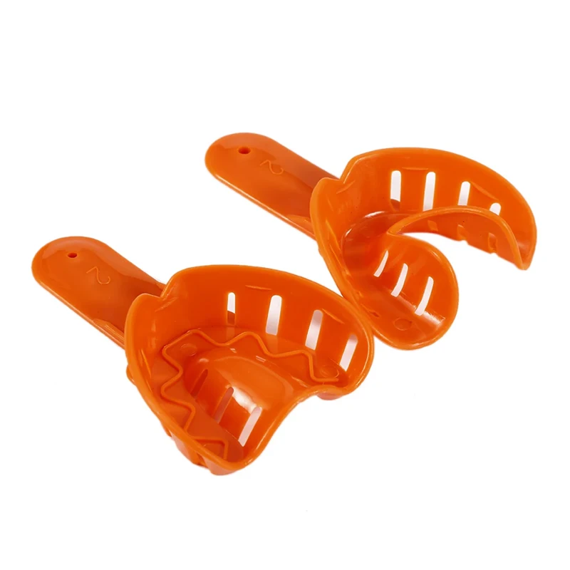 12pcs/set Plastic Teeth Holder Trays Dental Impression Trays Durable for Dental Tools Oral Care Dentist Supplies Lab Use