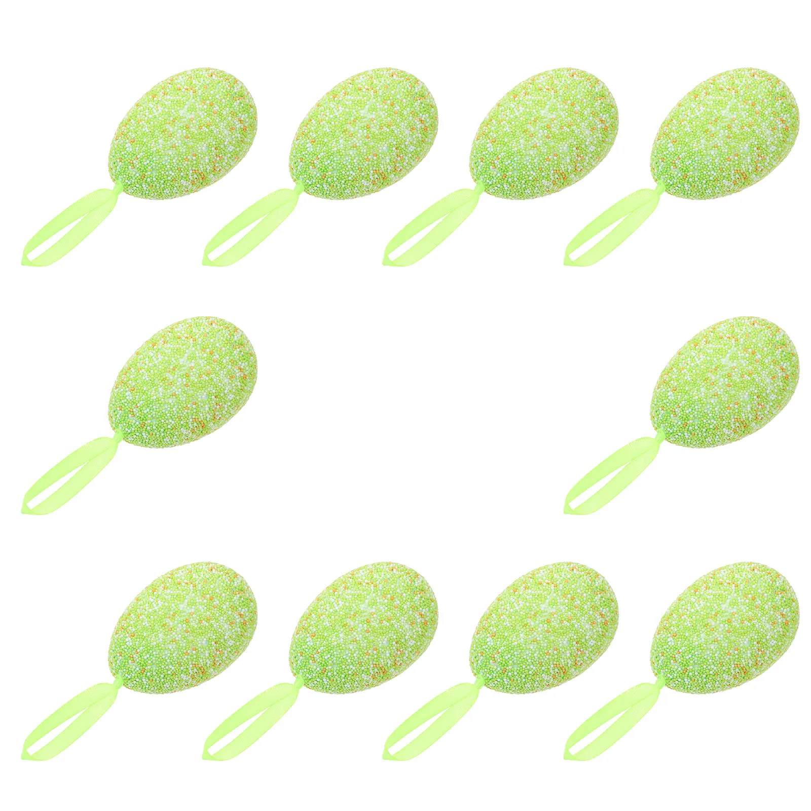 

10 Pcs Colorful Foam Bird Eggs Easter Party Decorations Home Desktop Hanging Props Simulation Fruit Accessories