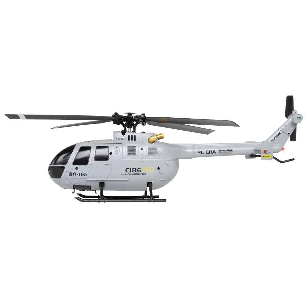 Helicopter Model Four-Channel Aileron Free Six-Axis Fixed Height Adult Remote Control Aircraft C186 Emulates Bo105