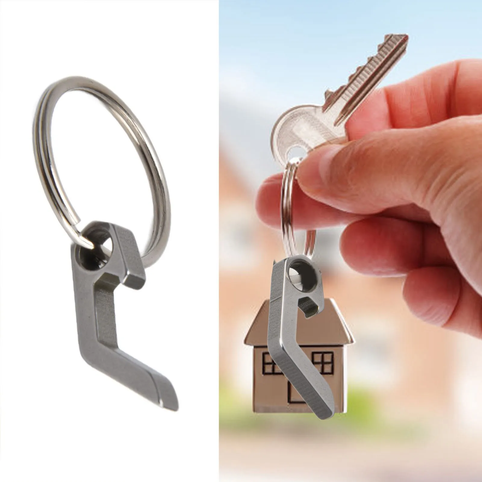 Beer Bottle Opener Keychain Mini Key  Small Tool Camping Mini Opener Beer Wine Tools Metal Bottle Opener Keychain
