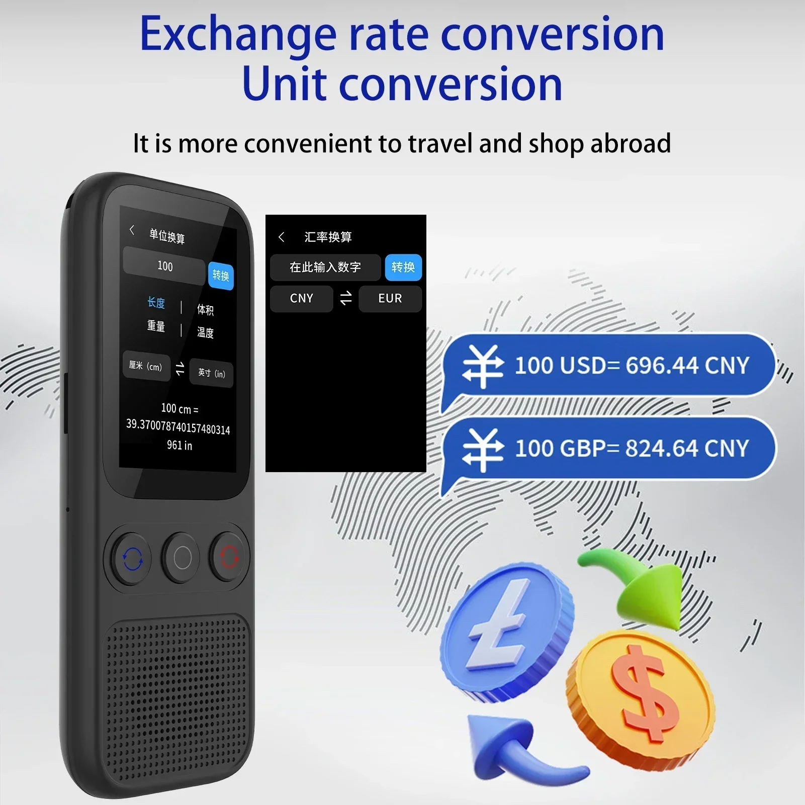 S80 Language AI Translator Device with 138 Languages Translation Simultaneous Interpretation Voice Translating 17 Offline