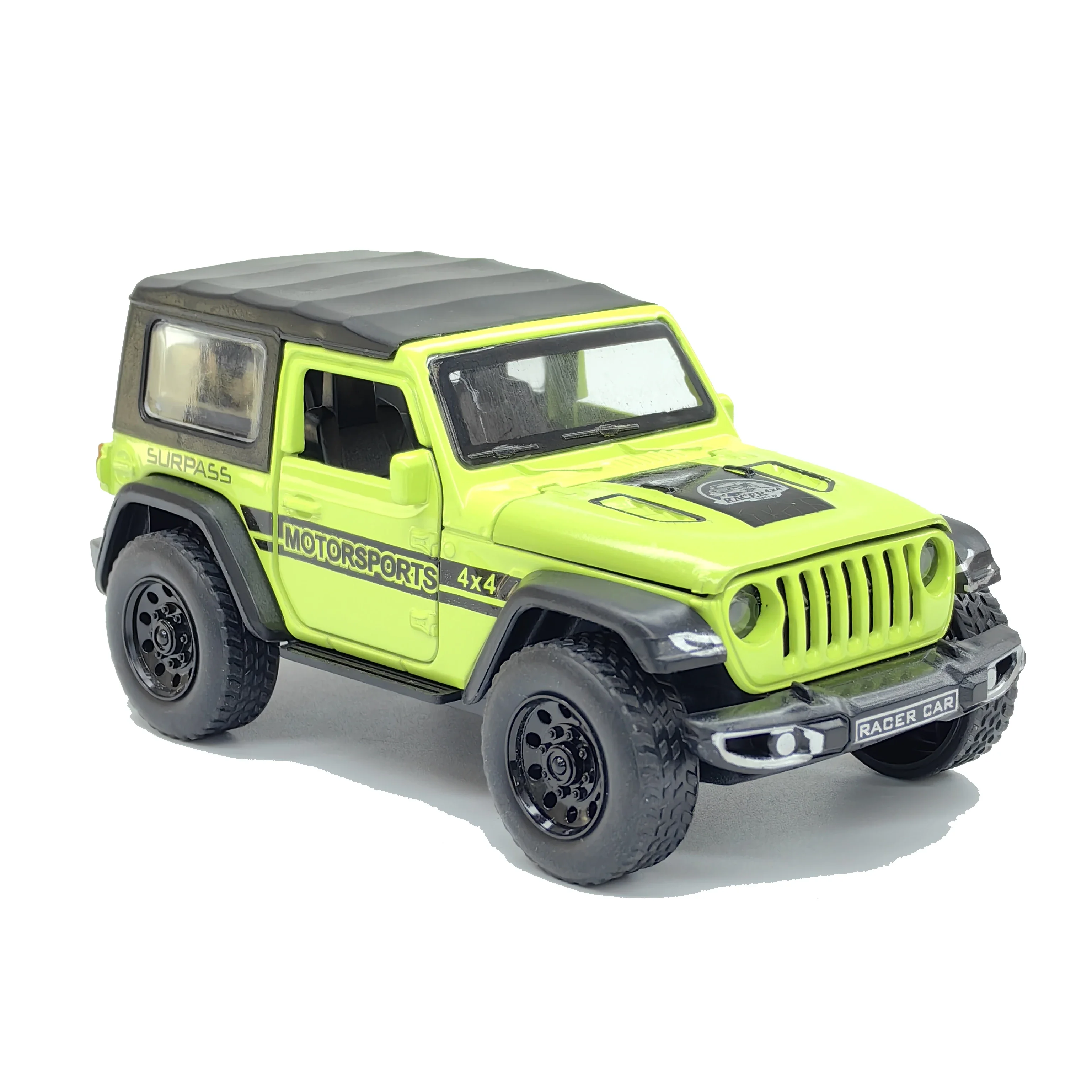 Trendy simulation racing car figurine, children’s alloy spring-powered inertia gliding toy car.