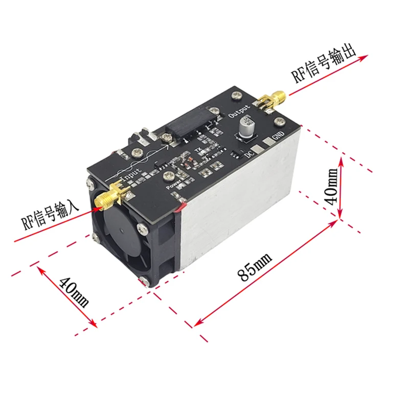 RF power UHF amplifier 433MHz (13W) PA power amplifier 335-480MHz RF module