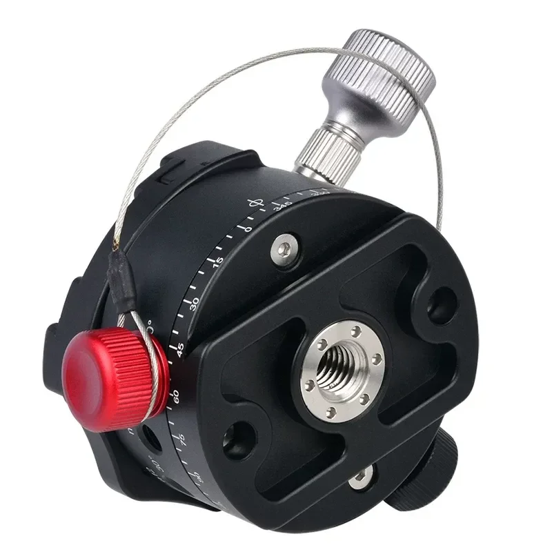 DH-60 Low Center of Gravity Panoramic Head - Tactile Graduated Disc Panning Clamp for Photography