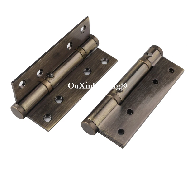 HOT 2PCS Stainless Steel Hydraulic Buffer Invisible Door Hinges Adjustable Door Closer Positioning Buffer Hidden Door Hinges