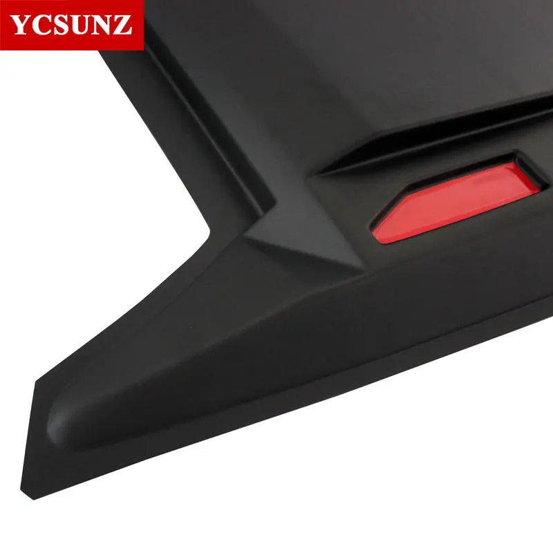 Black Red Bonnet Scoop Hood Cover For Nissan Navara Np300 2014 2015 2016 2017 2018 2019 2020 2021 Frontier double cap