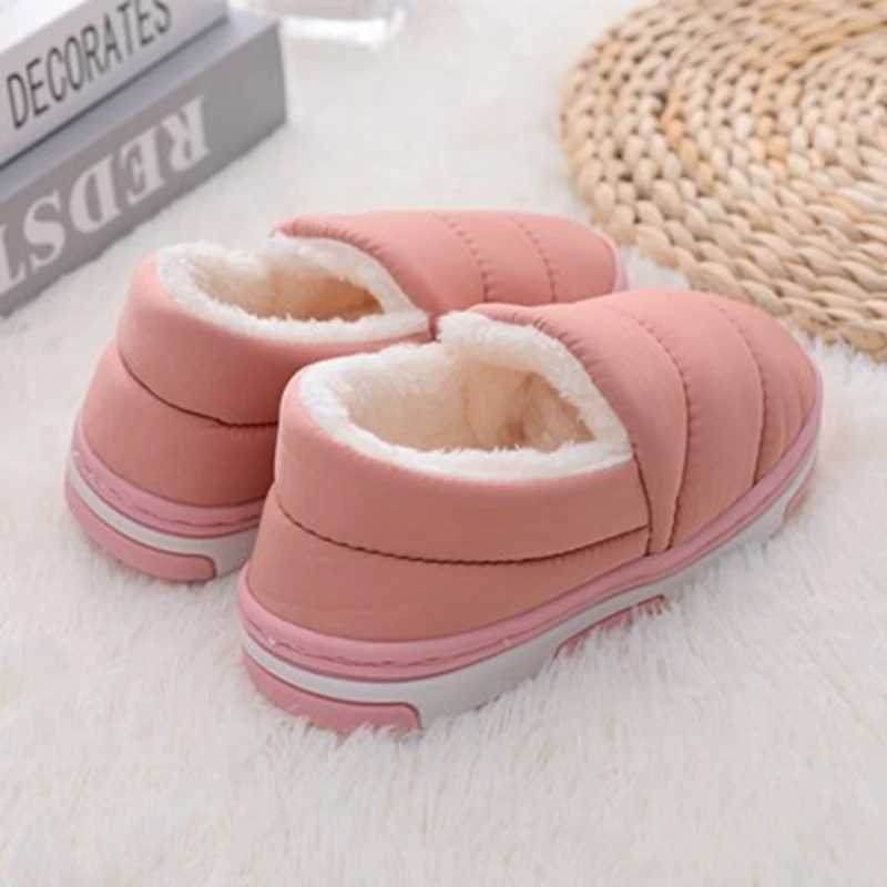 Toddler Baby Boy Slippers for Girl Winter Warm Casual Garden Shoes Waterproof Anti-slip Sole Loafers Classic Solid Kids Footwear