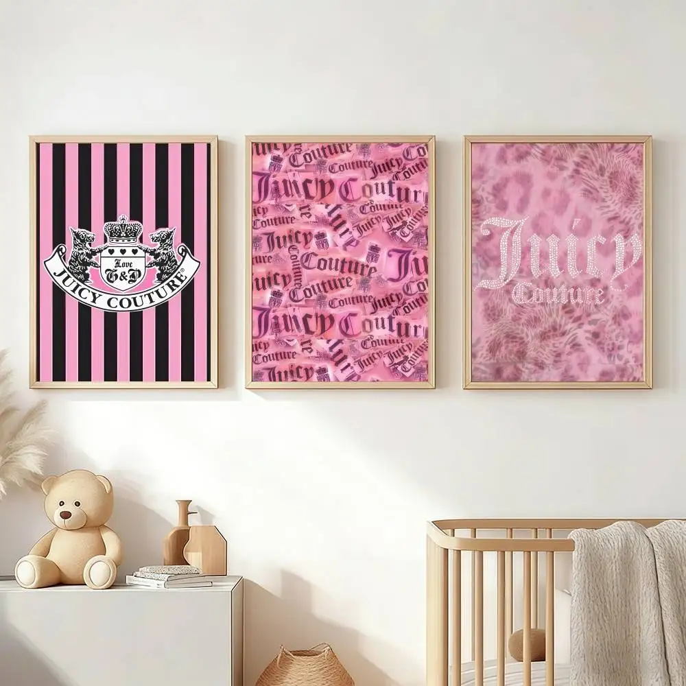 Luxury J-Juicy C-Couture Poster Stickers Classic Vintage Print Wall Art Decor HD Living Room Home Aesthetic Holiday Gifts
