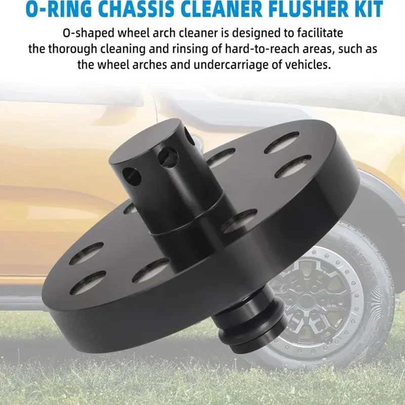 Aluminium Chassis Cleaner Flusher Hose Fitting AUS Rubber O-Ring Undercarriage Cleaner Quick Connect Vehicle Chassis Wash Kit