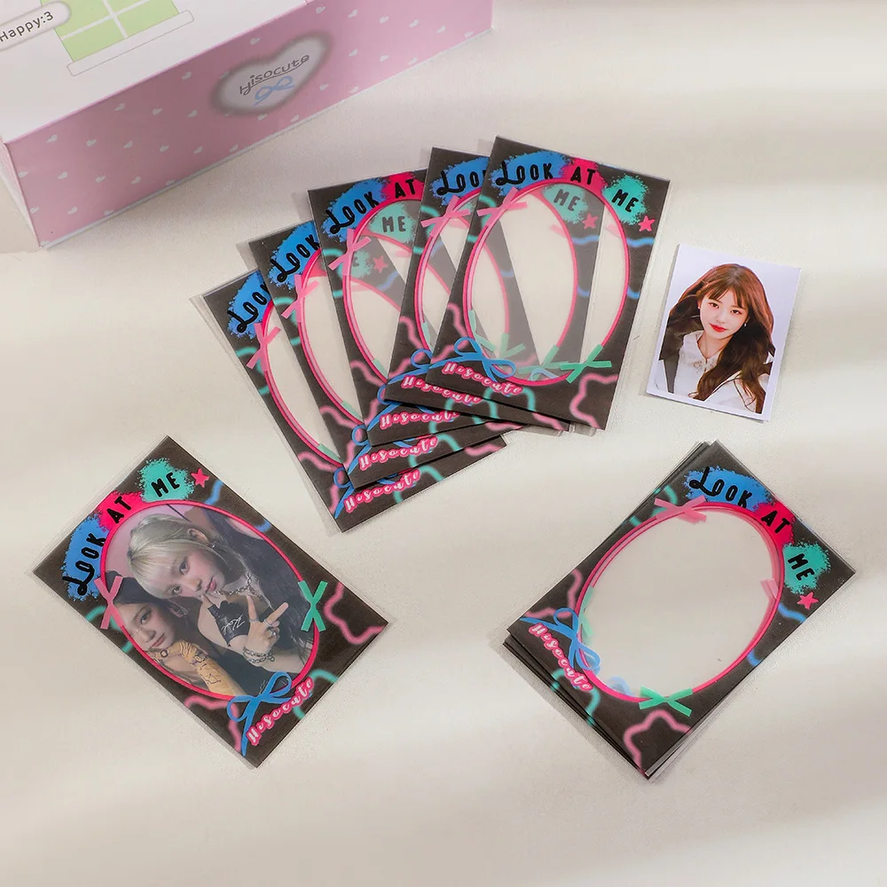 Minkys 20 teile/paket Pack Kawai 3 Zoll Kpop Foto karte Rahmen Foto dekorative pp Ärmel Tasche Schul briefpapier – Detail 12
